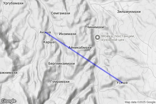 Маршрут Акуша Усиша